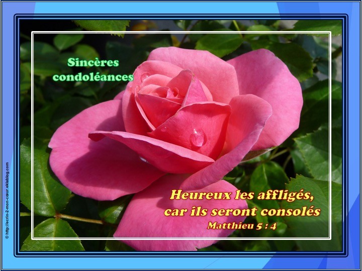 Sincères Condoléances