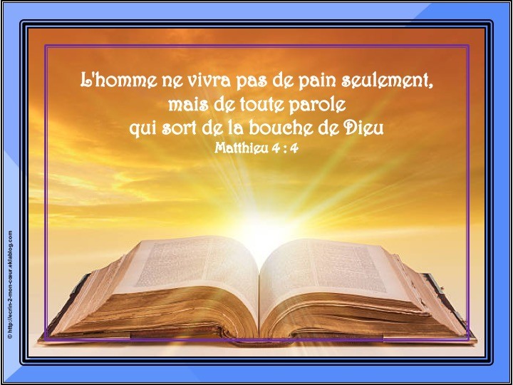 Matthieu 4 : 4