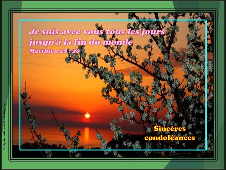 Sincères Condoléances