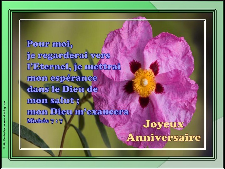 Joyeux Anniversaire