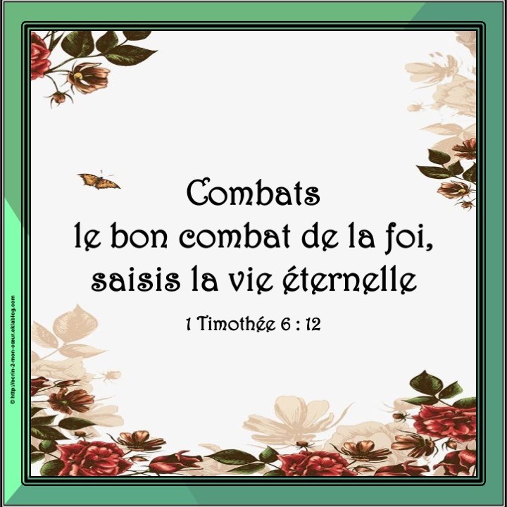 1 Timothée 6 : 12