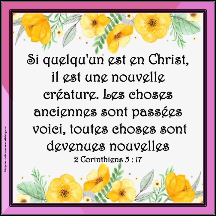 2 Corinthiens 5 : 17