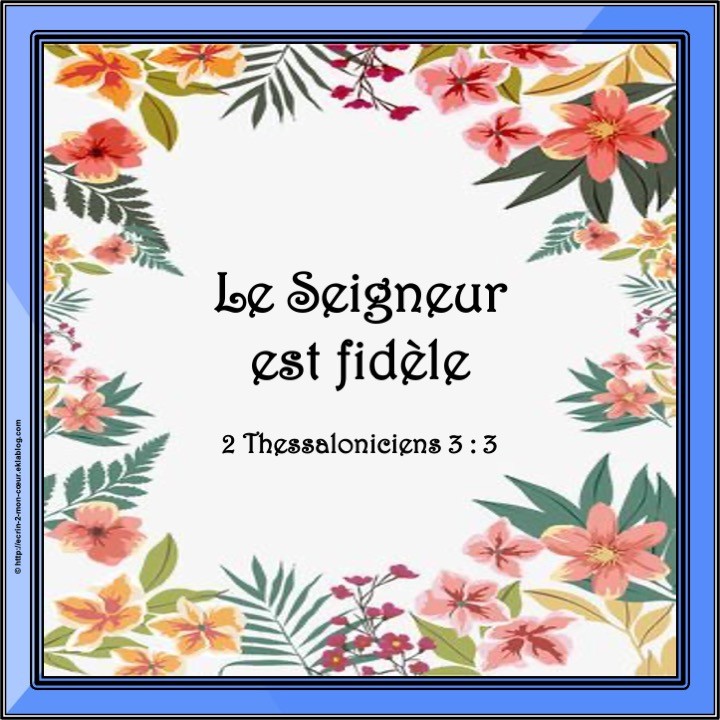 2 Thessaloniciens 3 : 3