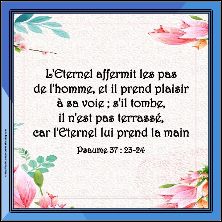 Psaume 37 : 23-24