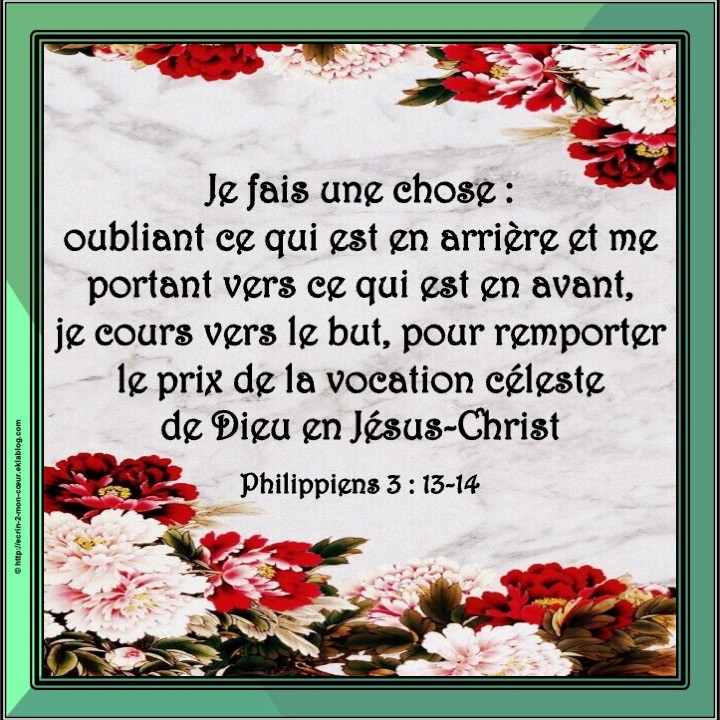 Philippiens 3 : 13-14