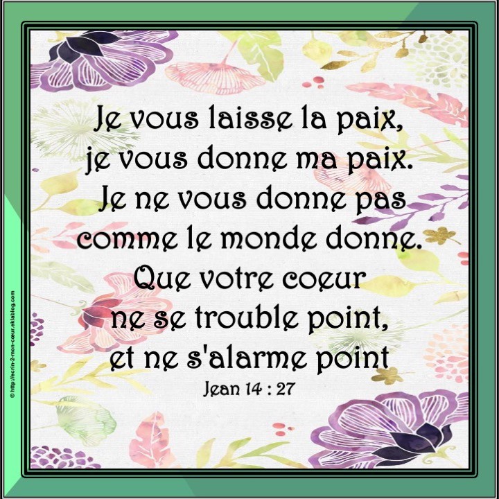 Jean 14 : 27