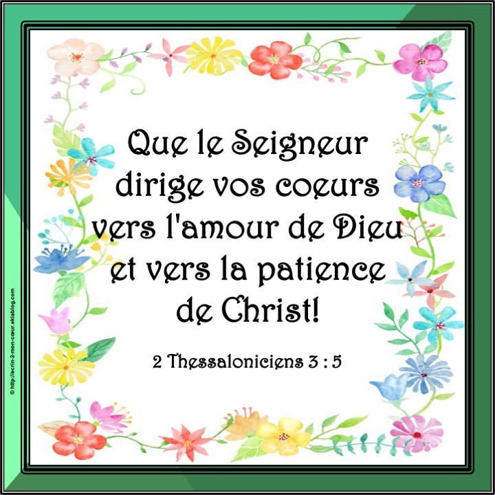 2 Thessaloniciens 3 : 5