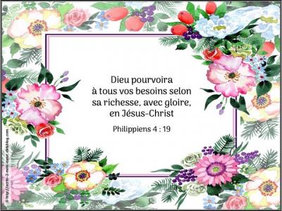 Philippiens 4 : 19