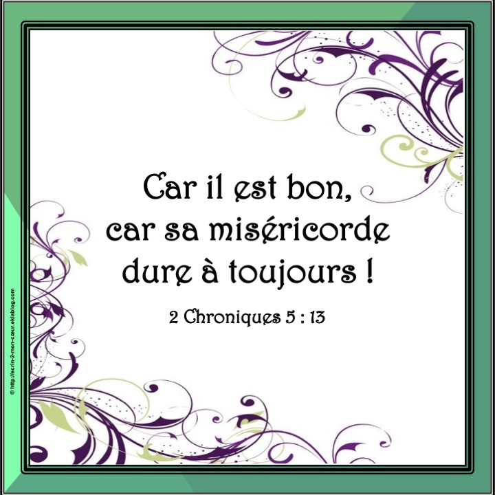 2 Chroniques 5 : 13