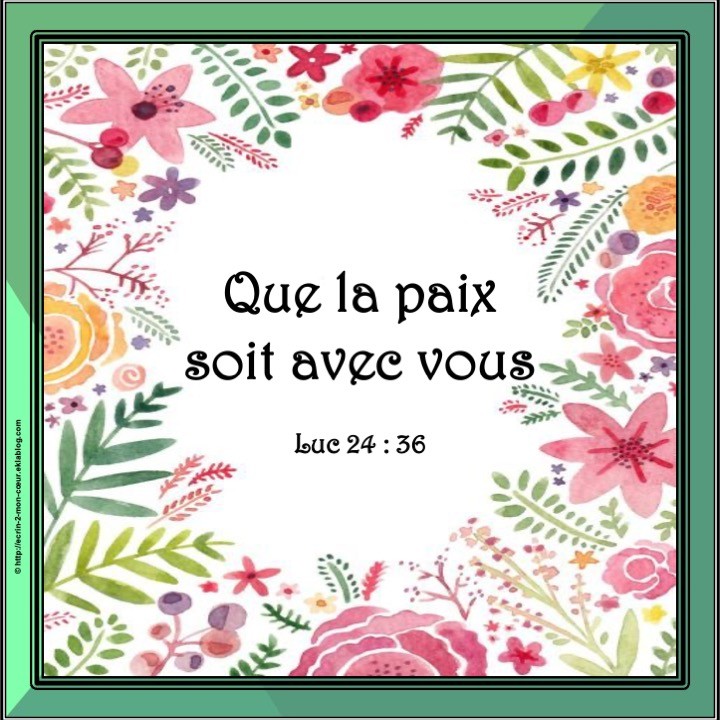 Luc 24 : 36
