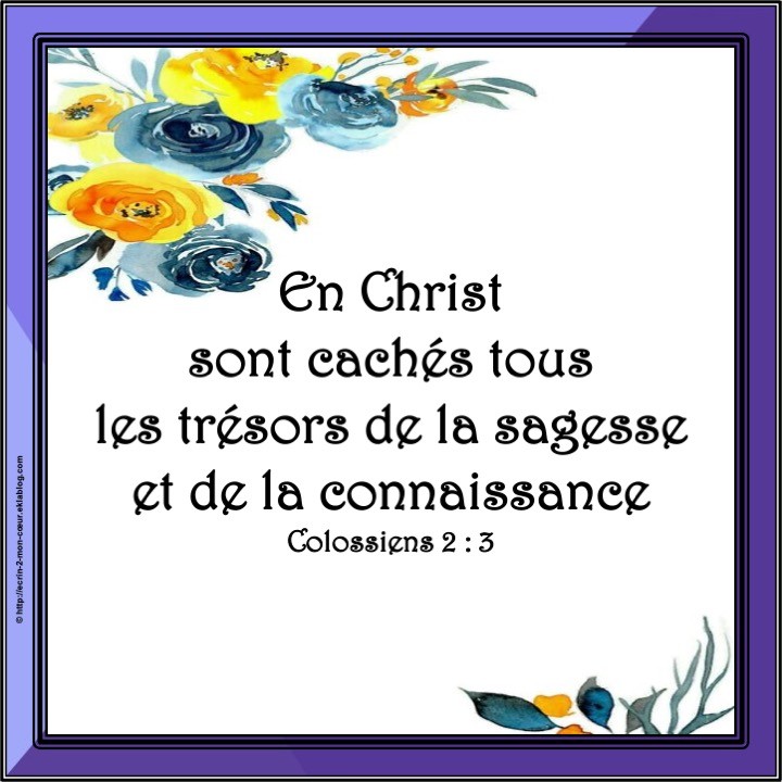 Colossiens 2 : 3