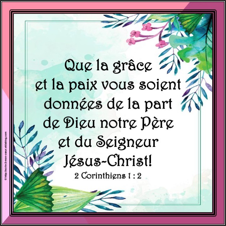 2 Corinthiens 1 : 2