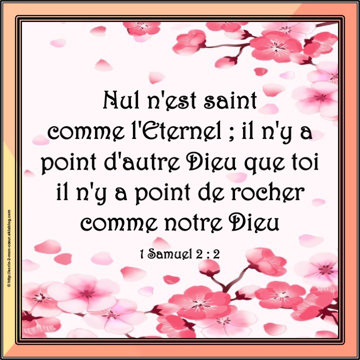 1 Samuel 2 : 2