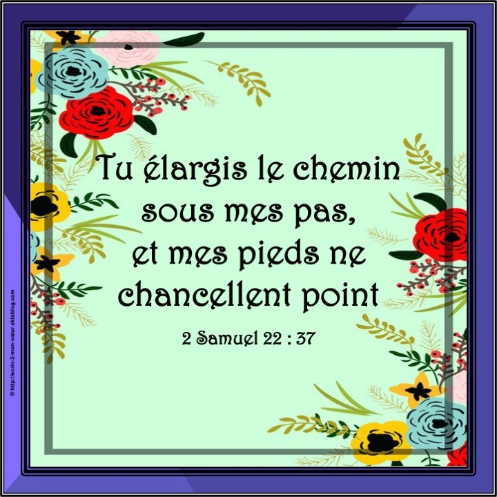 2 Samuel 22 : 37