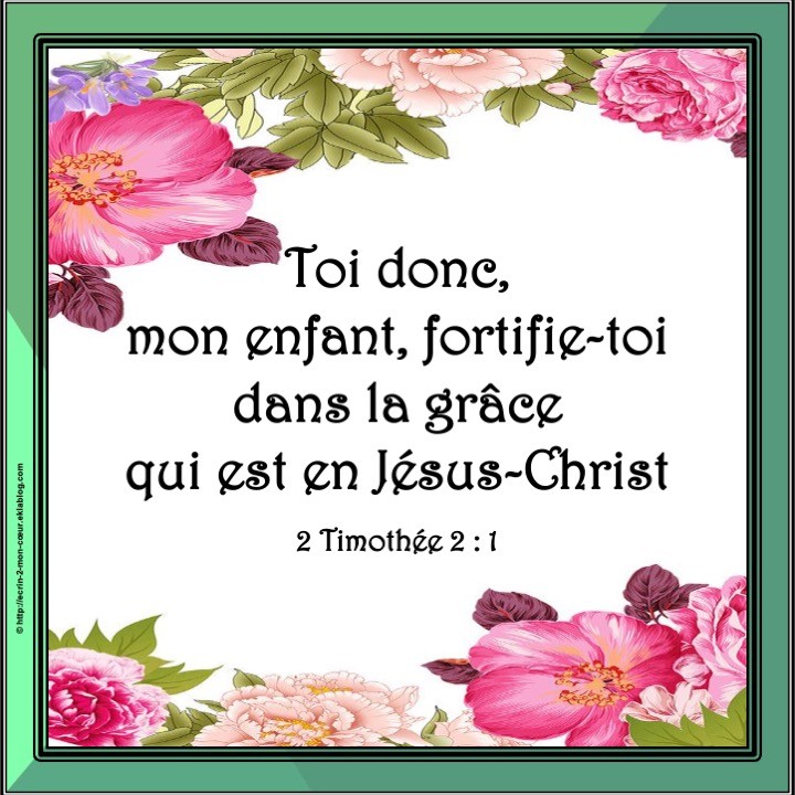 2 Timothée 2 : 1