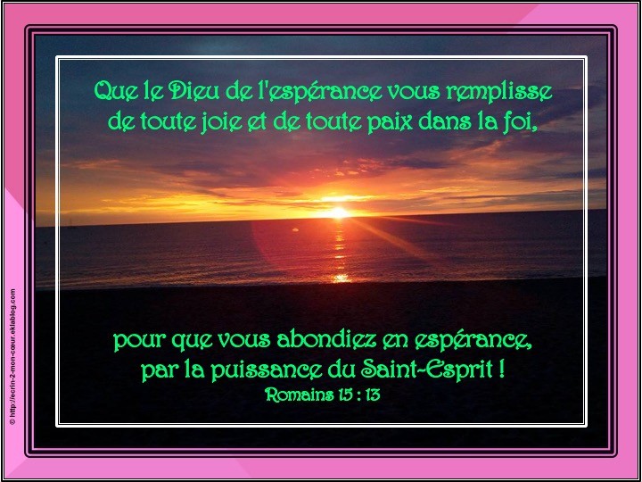 Romains 15 : 13