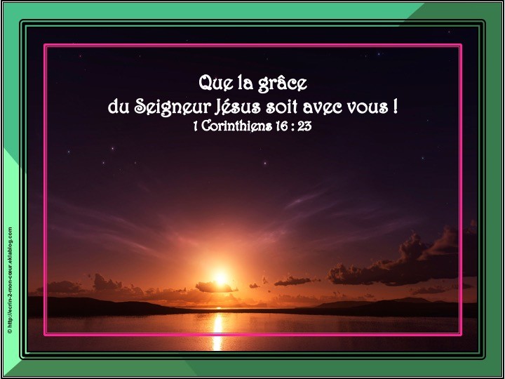 1 Corinthiens 16 : 23