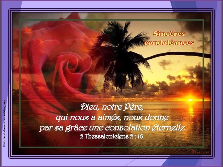 Sincères Condoléances