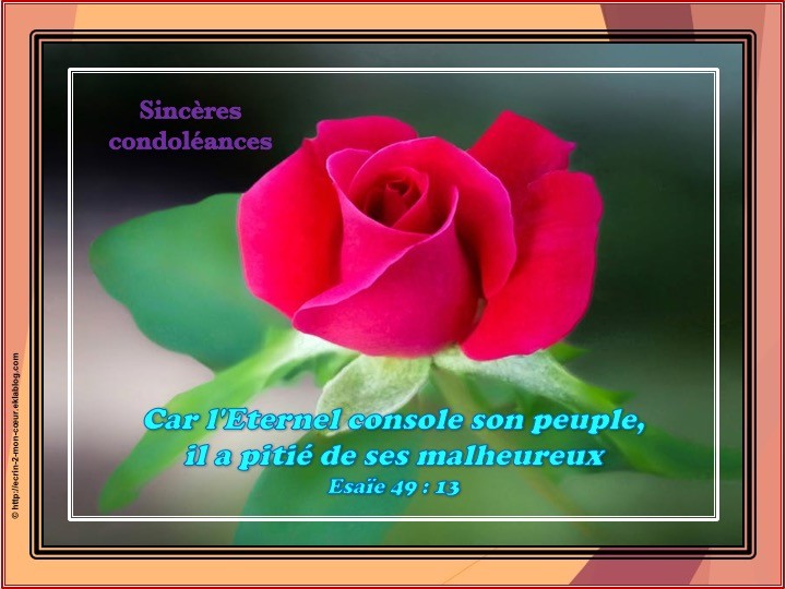 Sincères Condoléances