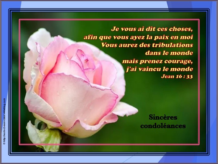 Sincères Condoléances
